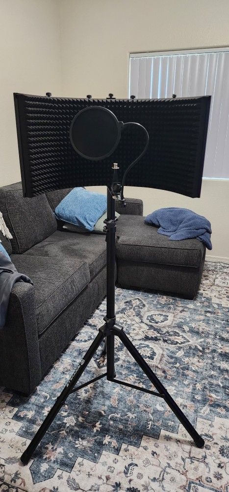 Rockshield Tripod Mic Stand with Pop Filter