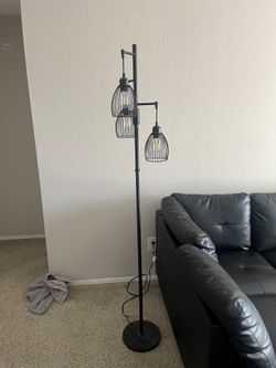 MOVING SALE: BLACK FLOOR LAMP MODERN