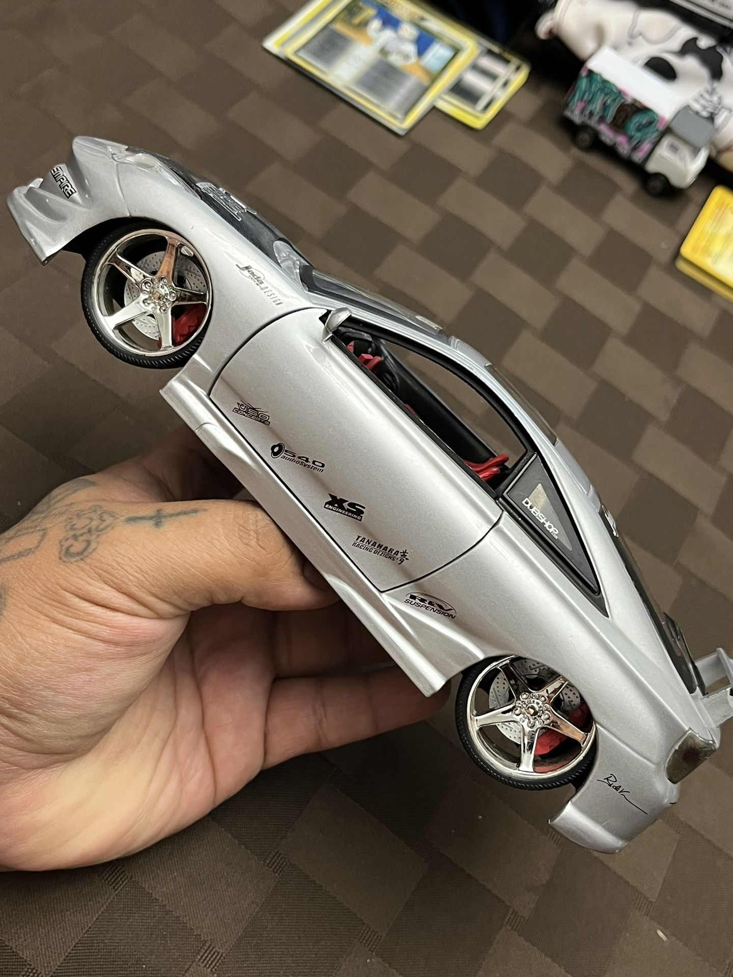 JADA TOYS TOYOTA CELICA IMPORT RACERS 1:24 scale SILVER LOOSE rare