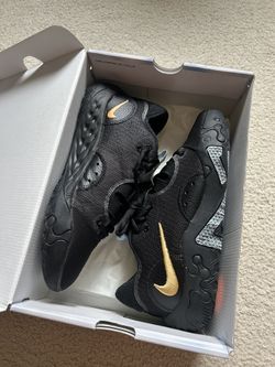 Nike Paul George (PG) 6 Black Metallic Gold Size 9.5 - No Trades!