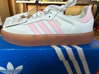Adidas Samba White Pink Gum Sole Sneakers