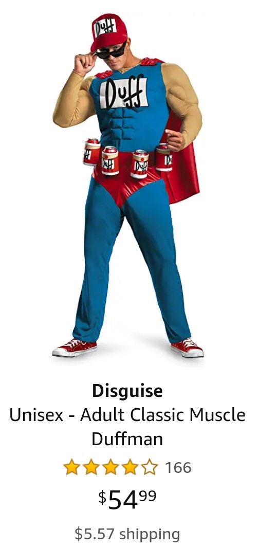 Duff man halloween costumes