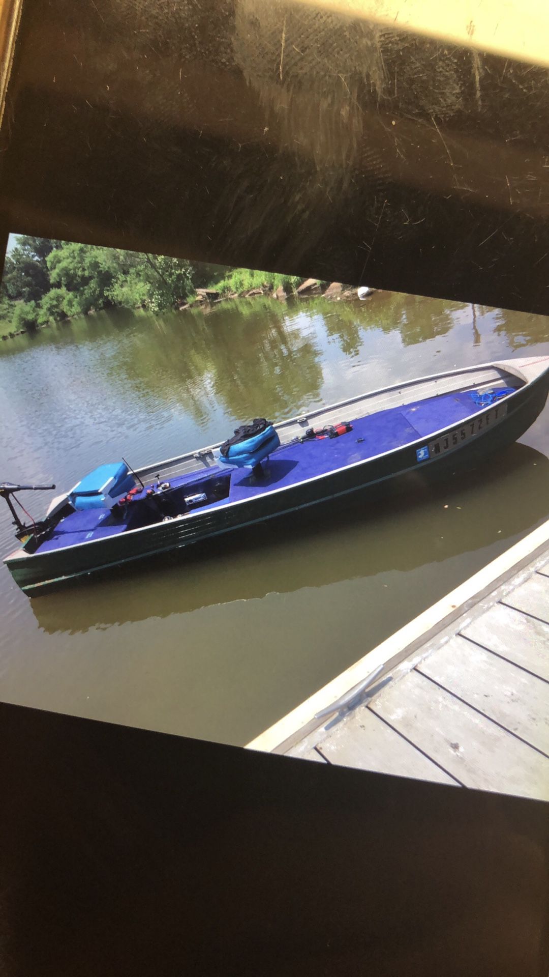 16ft bass boat and trailer