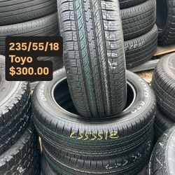 235/55/18 Toyo98% TREAD LIFE All Four Tires Semi New ❗| Por favor Pregunta Por Disponilildad, PLEASE ASK Me For Availability |❗