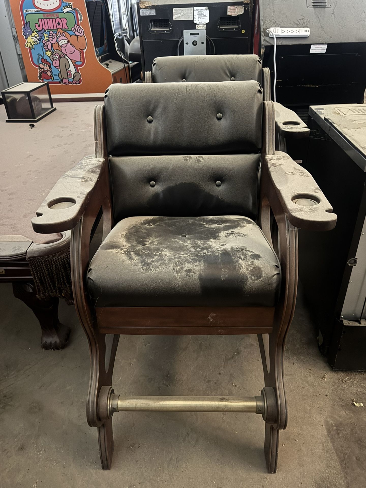 Antique Cinema Chair/ Bar Stool