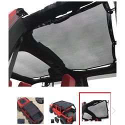2017 Jeep Wrangler JK - Mesh Screen Sunshade