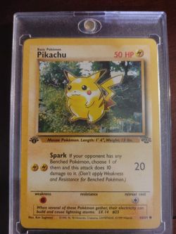 First Edition Fossil Pikachu