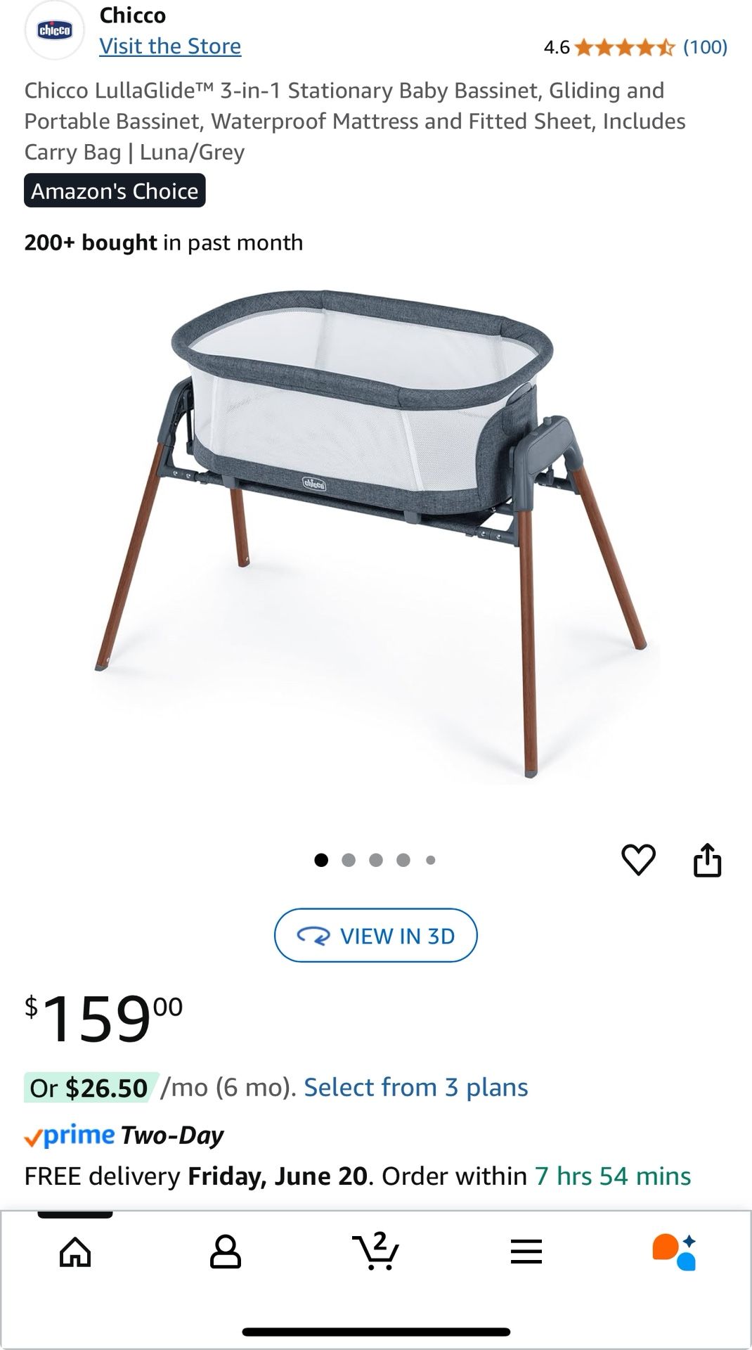 Bassinet Chicco With Mattress