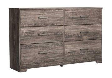 Ashley Furniture Ralinksi 6-Drawer Farmhouse WoodDresser in Gray