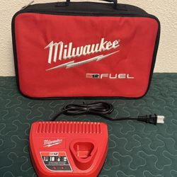 Milwaukee bag and charger