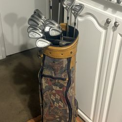 LADIES FULL SET Golf Clubs - Adams, Callaway & Vintage Miller Cart Bag