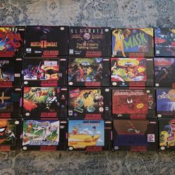 Lot of 20 Replacement Snes Boxes, Brand New.  Read The Description.