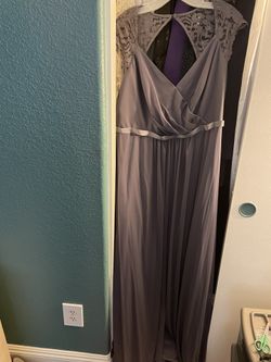 Long Gray Formal Dress