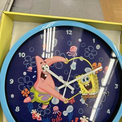 NWT SpongeBob SquarePants Decorative Wall Clock