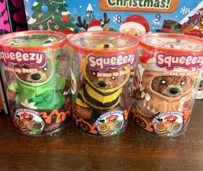 Squeeezy Dress Up Bears Set of 3
