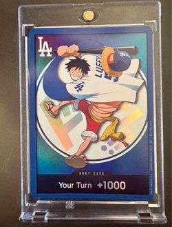 One Piece DON!! Card LA Dodgers Luffy Promo