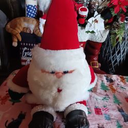 Plush Stuffed Sitting Santa 