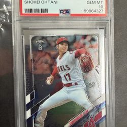 2021 Ben Baller Chrome SHOHEI OHTANI 159 PSA 10 GEM MINT