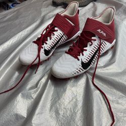 Red Nike Cleats Size 12