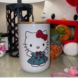 Hello Kitty Ceramic Cookie Jar Holiday Edition