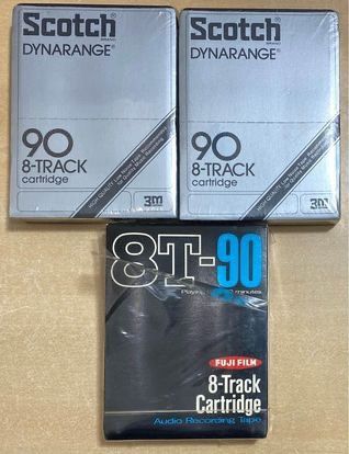 Vintage SEALED Lot of 3 Writable 8-Track Tapes