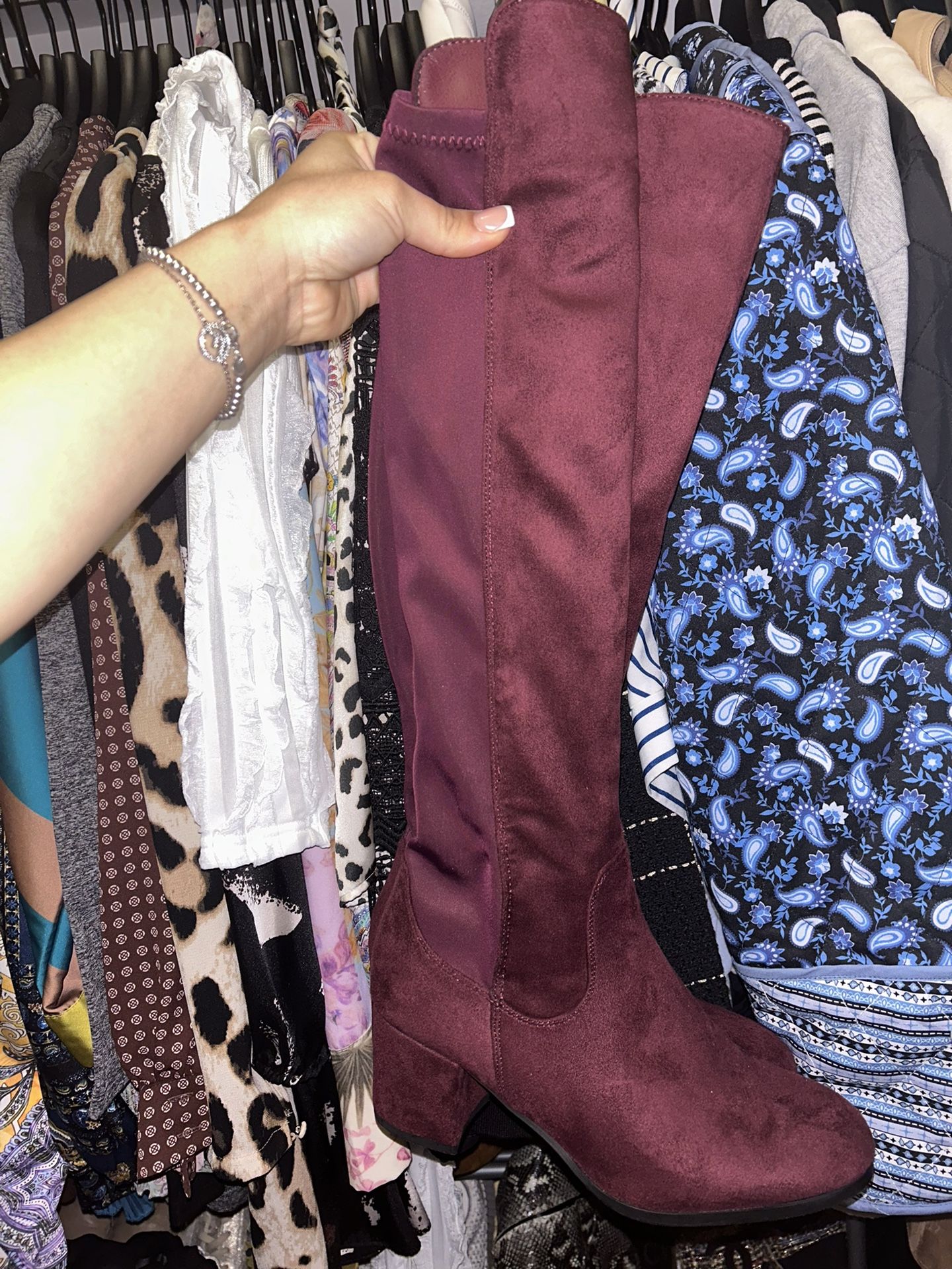 Burgundy Boots