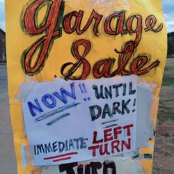 Late Afternoon Garage Sale!! 4-7 (Ish) PM //Wed, April 16.