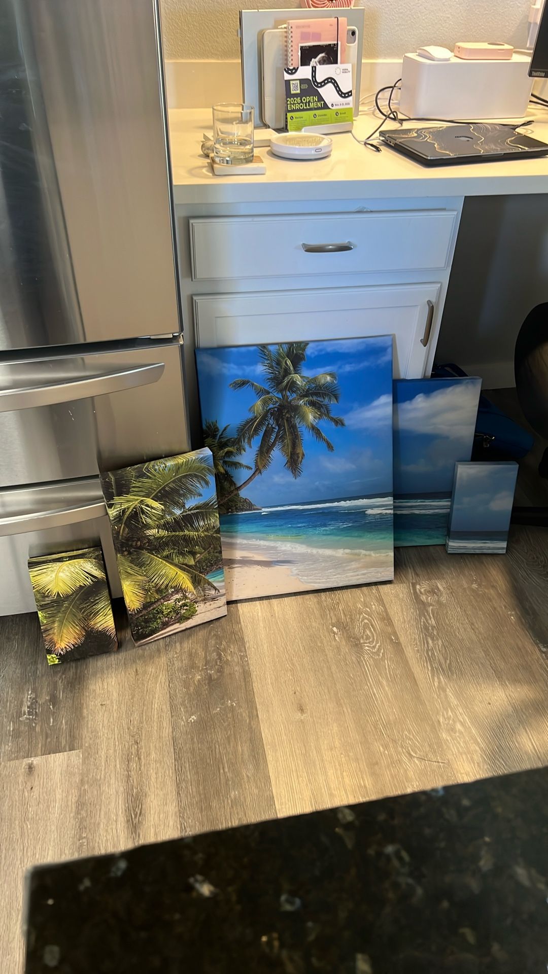 Set Of Beach Paintings.