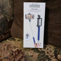 Wireless Selfie Stick With Shutter Remote $12