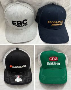 automotive trucker hats - EBC Brakes Quartz Hankook CRC Brakleen