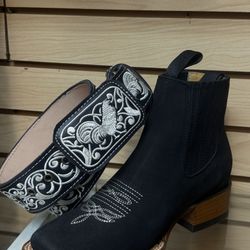 Botines Y Cinto Para Hombre