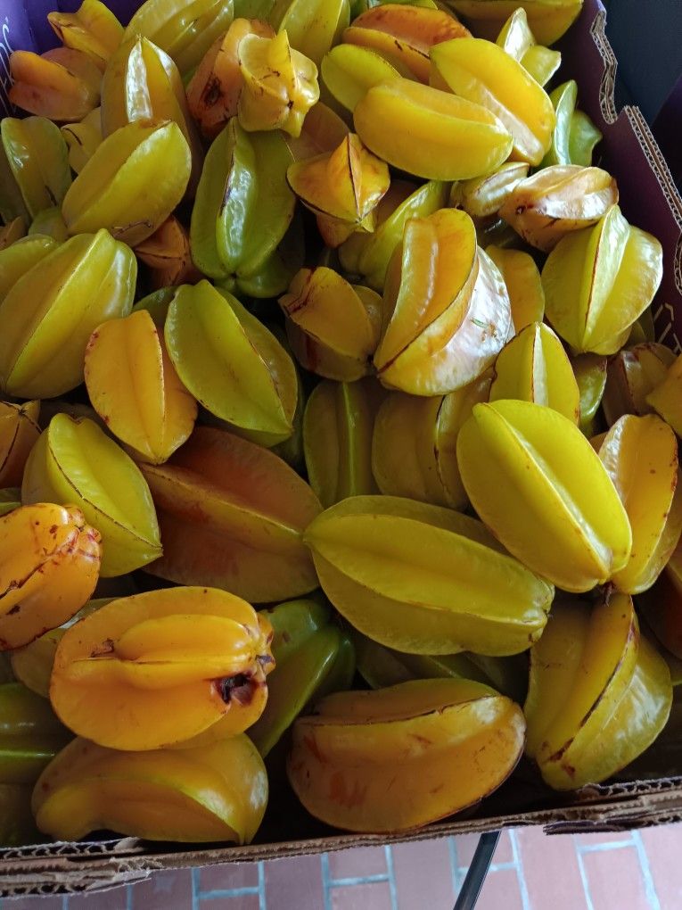 Star Fruit. Some Call It "Five Fingers" Or Carambola