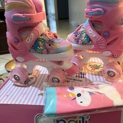 Patines De Niña. Size Médium , 12C-2  ,,,,,, 7.1-8.1 Inches