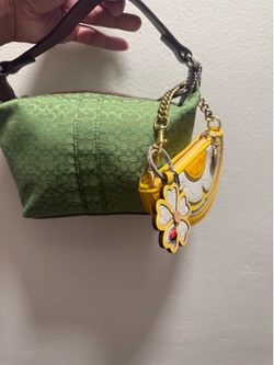 Coach bag green with tag $260