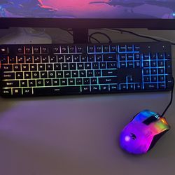 Wired RGB keyboard and Mouse set