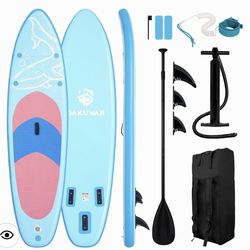 Paddle Board 10'6''/10' Inflatable Stand Up Paddle Boards with SUP Accessories Ultra-Light Paddleboard Non-Slip Comfort Deck for Adults & Youth of All