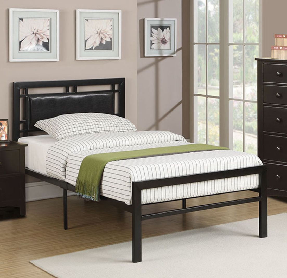 Twin Metal Bed Frame With Mattress ( Available For Same Day Pick Up Or Delivery)