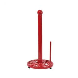 Red Vintage Iron Paper Towel Holder 