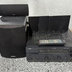 Yamaha Receiver, Definitive Technology Speaker Surround Sound System