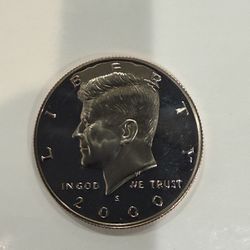 2000 S Gem Proof Kennedy Half Dollar With A Extreme Cameo 258