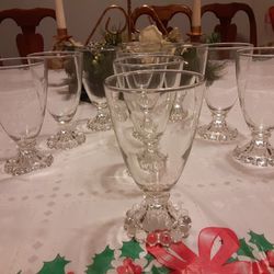 10 STEMWARE  candle  WICK GLASSES VINTAGE 