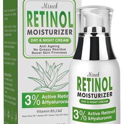 Retinol Cream for Face,Facial Anti Wrinkle with 3% Active Retinol and Hyaluronic Acid combination, Hydrating Face cream New Sealed