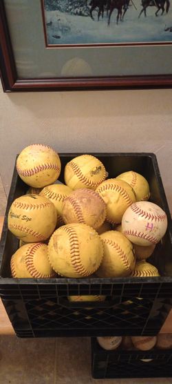 Crate Of 30 Softballs