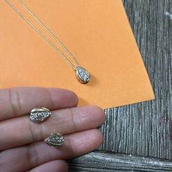 Cadena De Oro Con Sus Aretes 