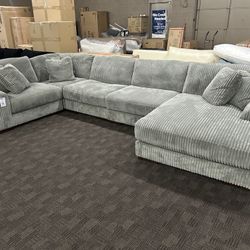 Oversized Grey Deep Sectional