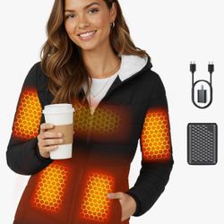 Graphene Women Heated Jacket 12V Fast Charge 18400mAh Large Capacity