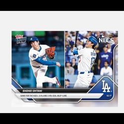 Shohei Ohtani 10 Ks & 3 HR Topps Baseball Card