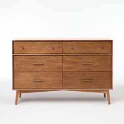 West Elm Mid-Century Matching Bedroom Set (Armoire + 6-Drawer Dresser) – Acorn