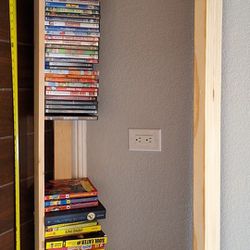 Wooden Shelf For Books/dvds.