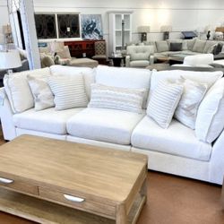 New 120” 3 Piece Sofa — Performance Fabric 